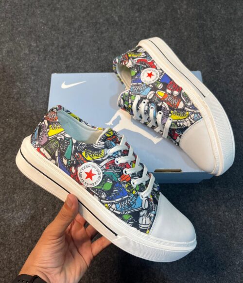 Casual Sneakers Canvas Multicolour Shoes